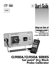 Thumbnail of document Manual - CL900A Hot Point Dry Block Probe Calibrator With RS232 Output
